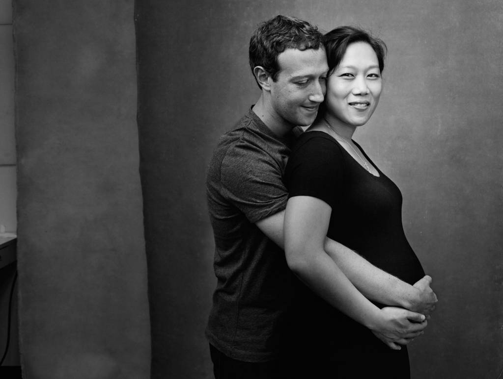 Mark Zuckerberg compartilha linda foto da gravidez de sua mulher, Priscila Chan