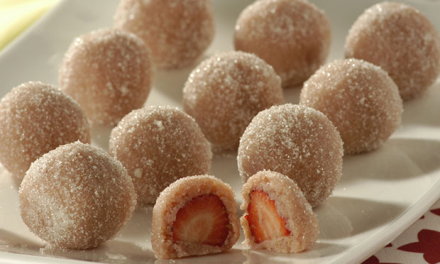 Beijinho doce de morango: um fantástico docinho