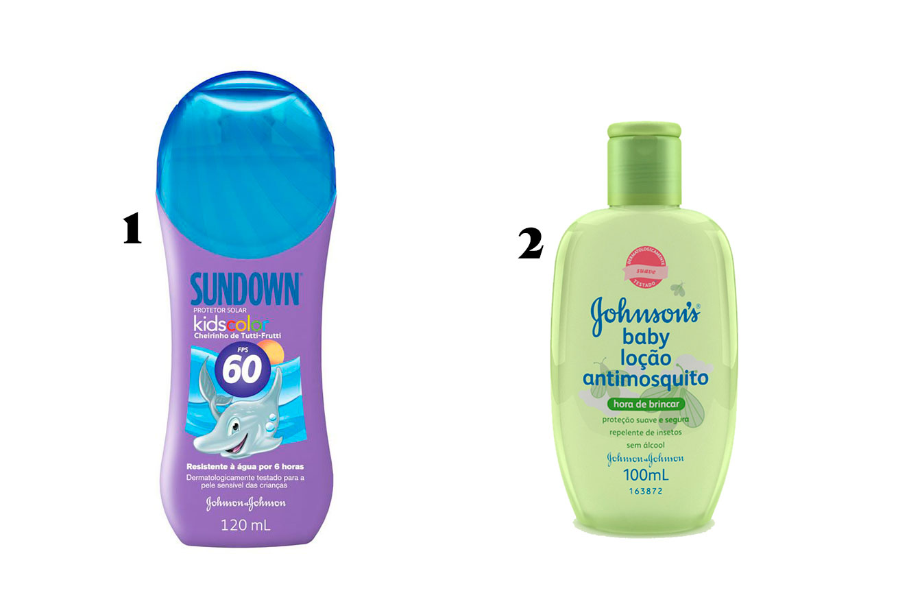 Protetor solar e repelentes