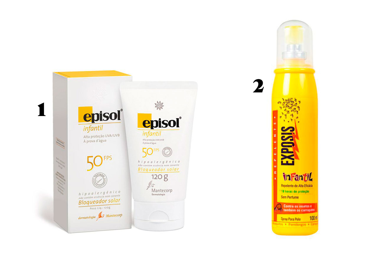 Protetor Solar e repelentes