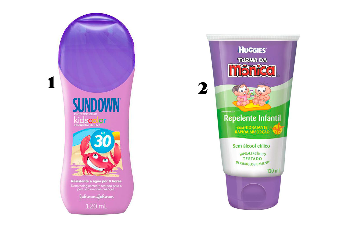 Protetor solar e repelentes