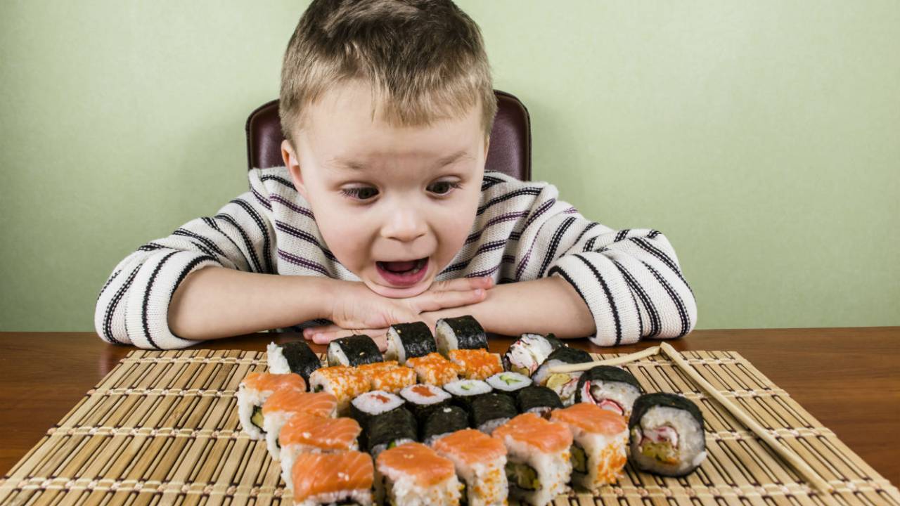 Criança pode comer comida japonesa?