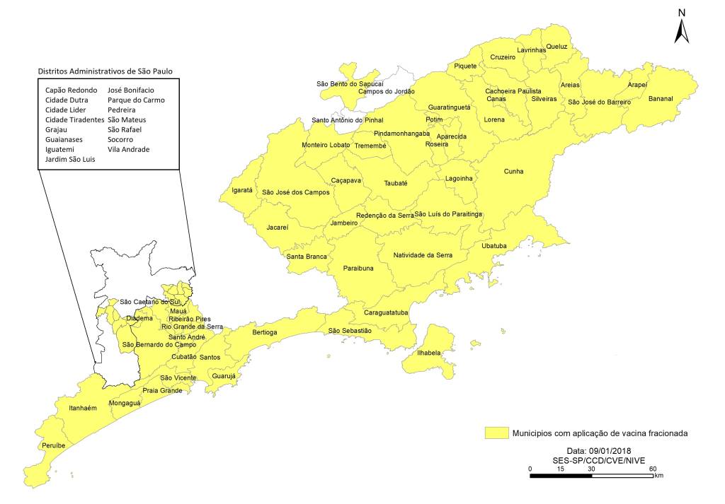 Municipios com vacina fracionada_DA_SP