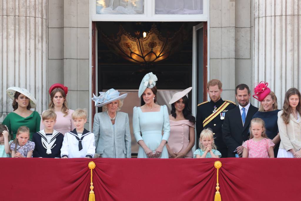 Família Real Britânica no Trooping the Colour Família Real Britânica no Trooping the Colour