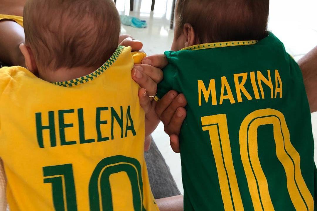 Helena e Marina, filhas gêmeas de Ivete Sangalo