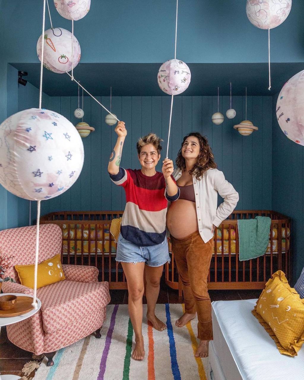 Para copiar! Os detalhes mais fofos do quarto das gêmeas de Nanda Costa