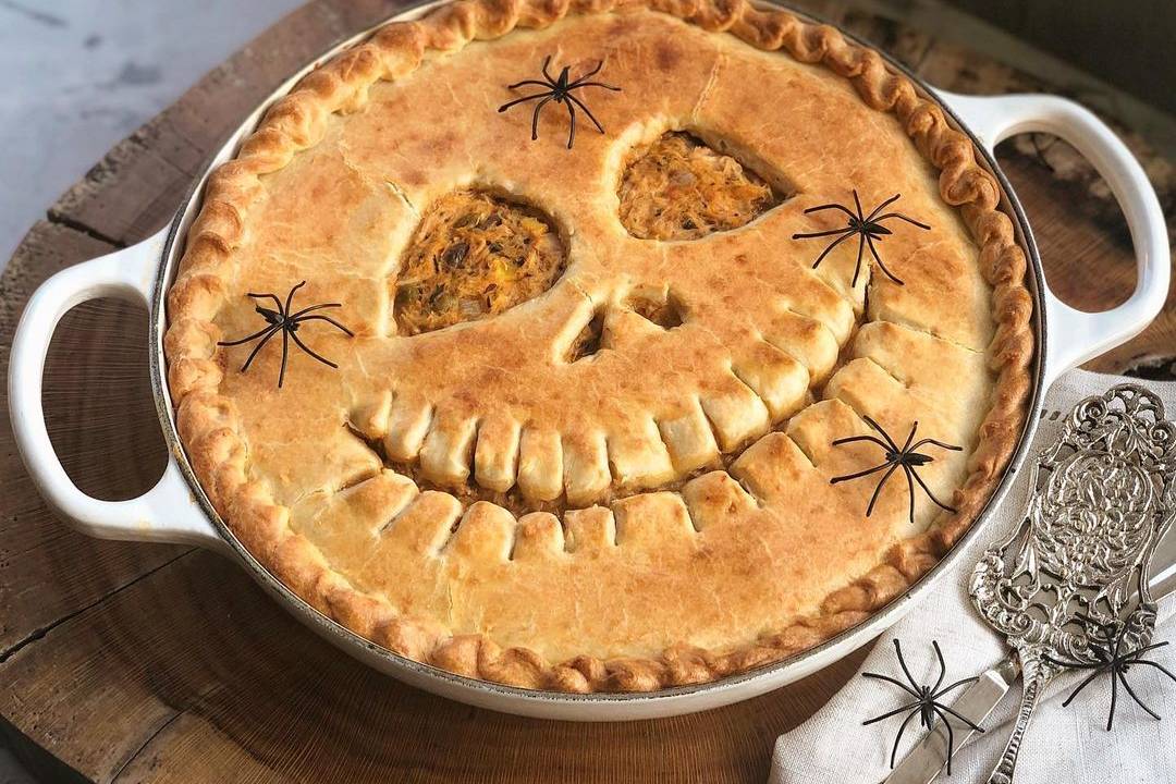 Torta de frango horripilante