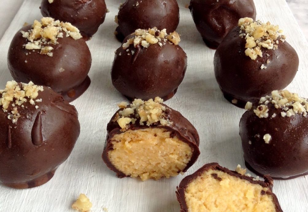 Trufas de abóbora Trufas de abóbora