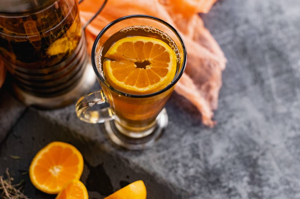 Chá de casca de laranja Chá de casca de laranja