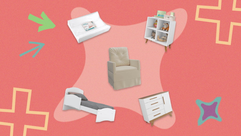 10 opções acessíveis de móveis e acessórios para o quarto do bebê