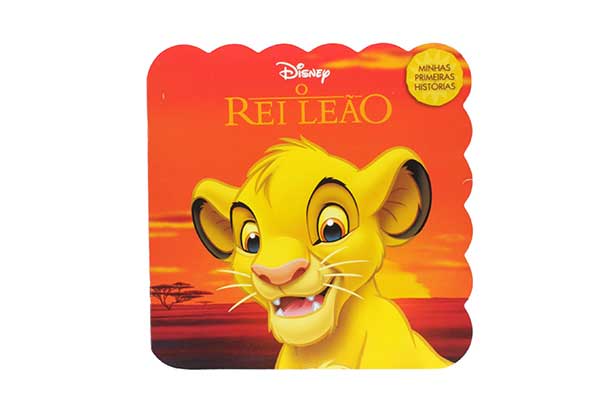 Minhas-Primeiras-Histórias-Disney-O-Rei-Leão-(Editora-Bicho-Esperto) capa do livro Minhas Primeiras Histórias Disney: O Rei Leão, com ilustração de um filhote de leão