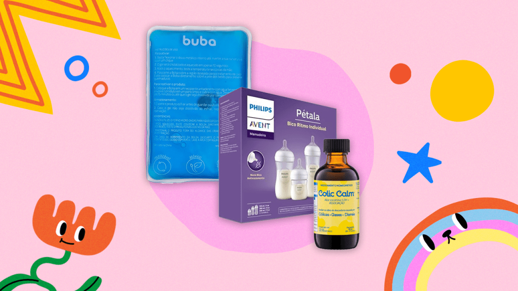 3 produtos para ajudar nas cólicas do seu bebê